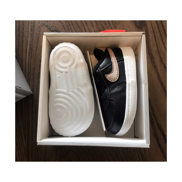 NIKE BLACK AIR FORCE 1 CRIB BABY GYM SHOES SIZE … - Picture 6 of 8